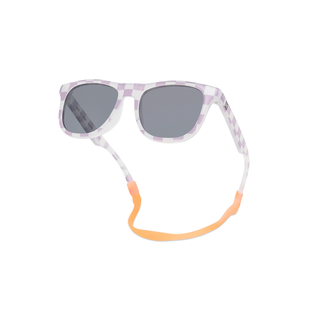 Child Sunglasses - Purple Checkerboard