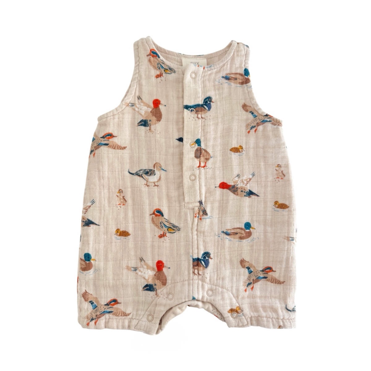 Ducks Muslin Shortie Romper