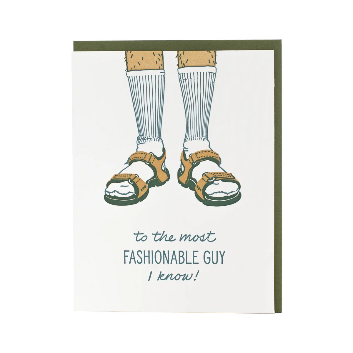 Socks & Sandals Father's Day Card