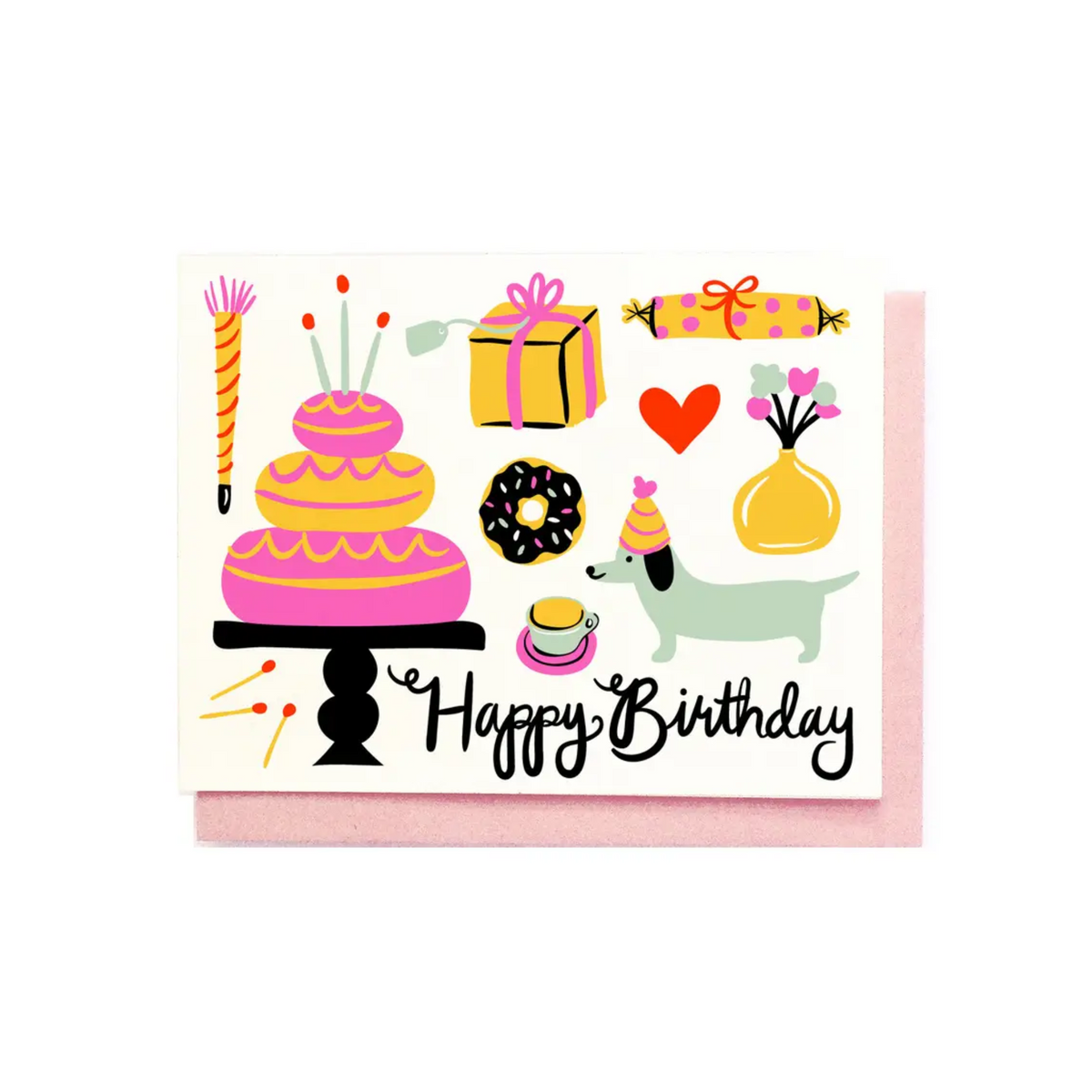 Festively Full Birthday Card Greeting Card