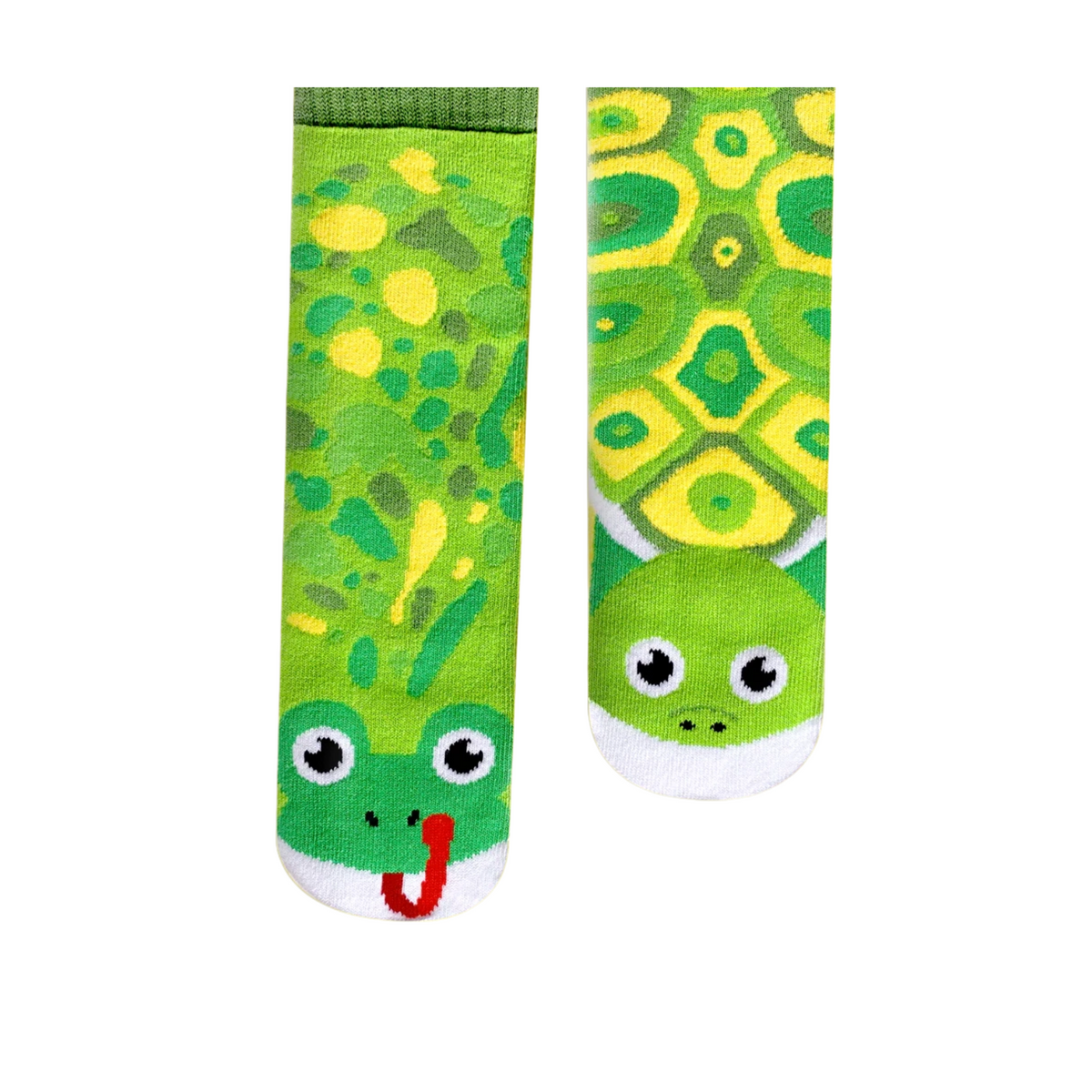 Frog & Turtle Mismatched Non-Slip Kids Socks