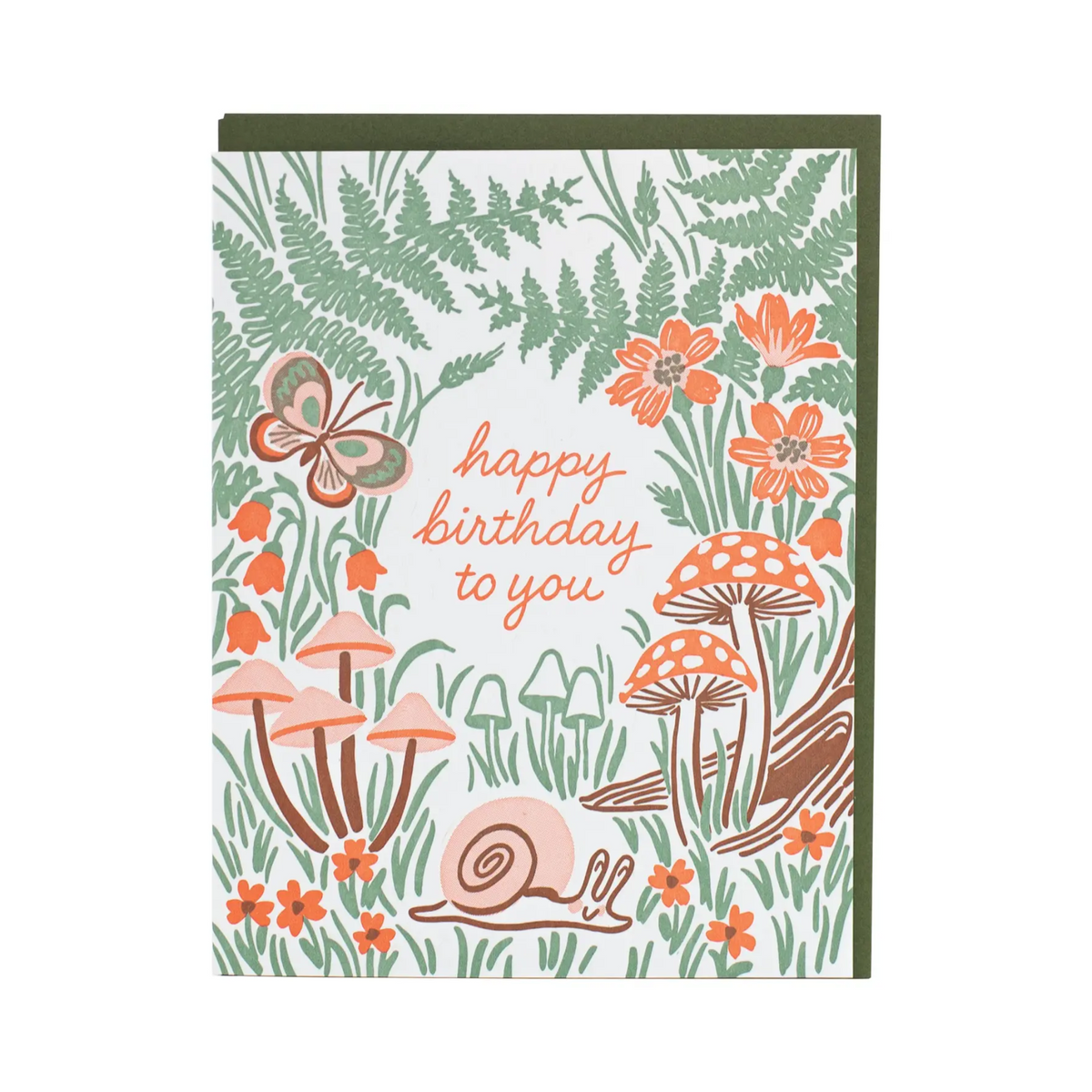 Garden Snail Birthday Card