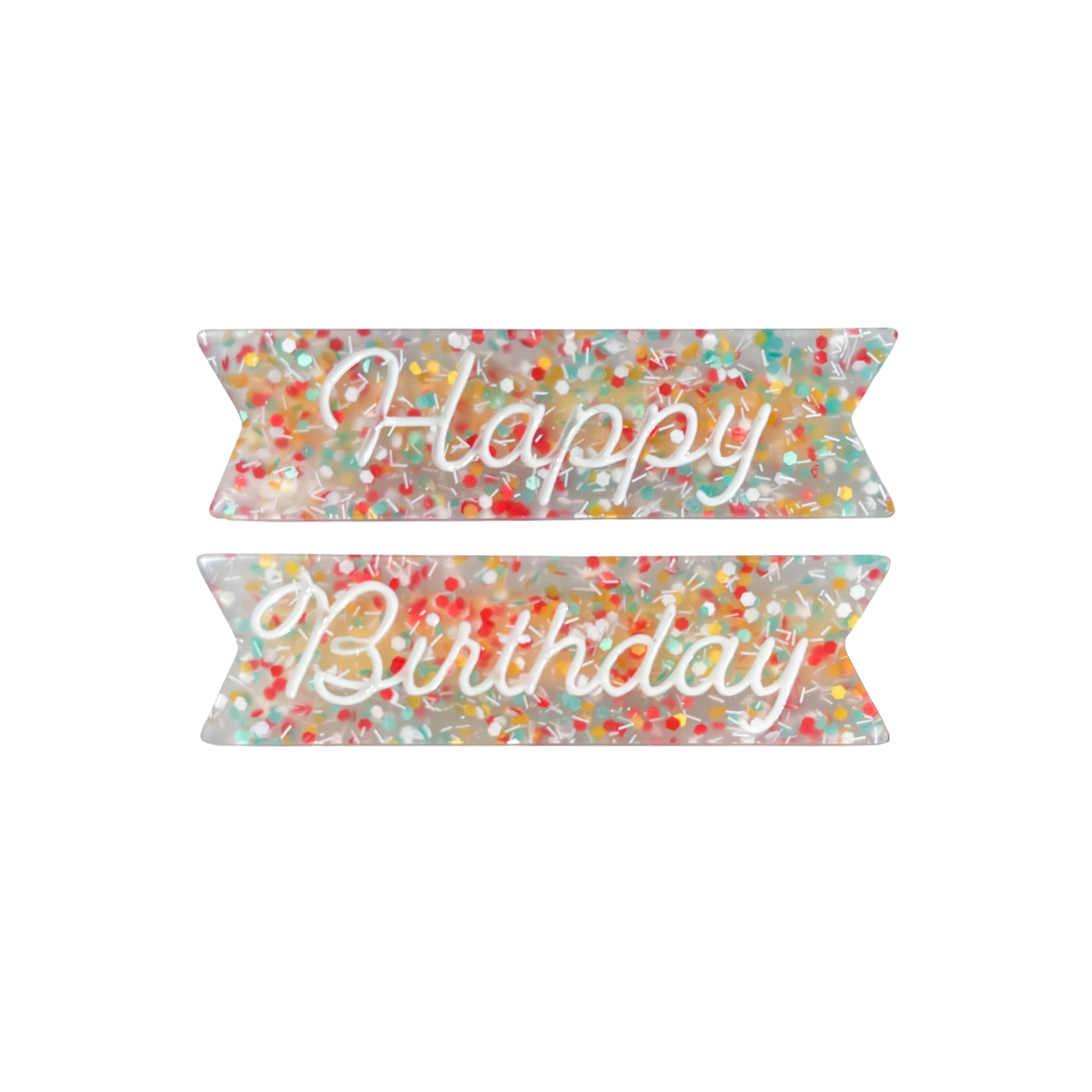 Happy Birthday Hair Clips