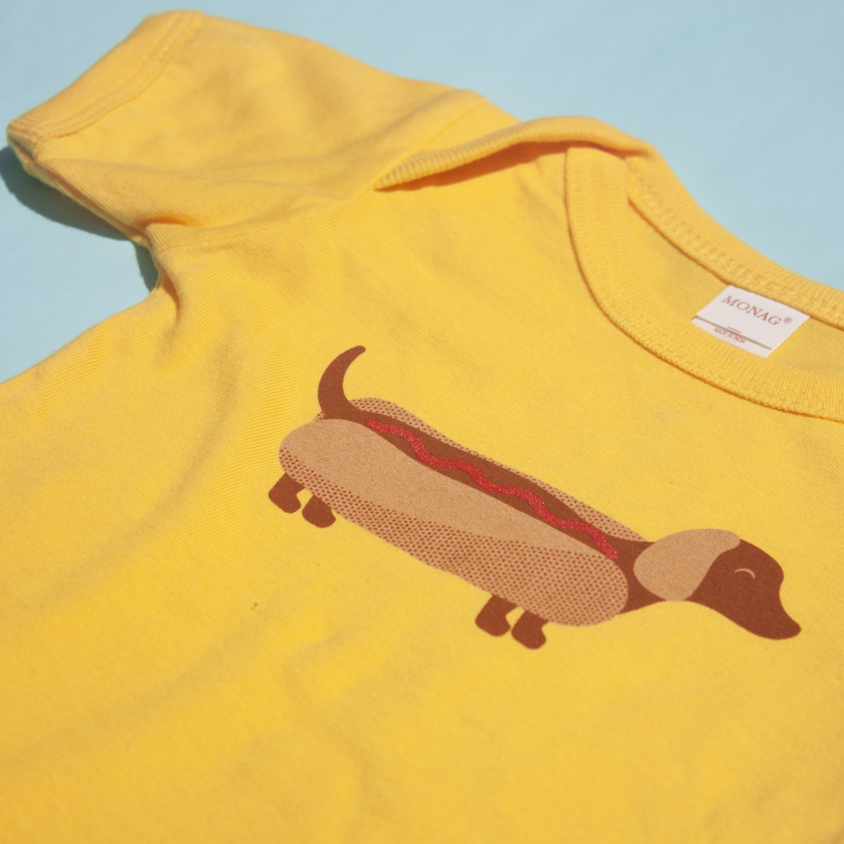 Hot Dog Baby Onesie