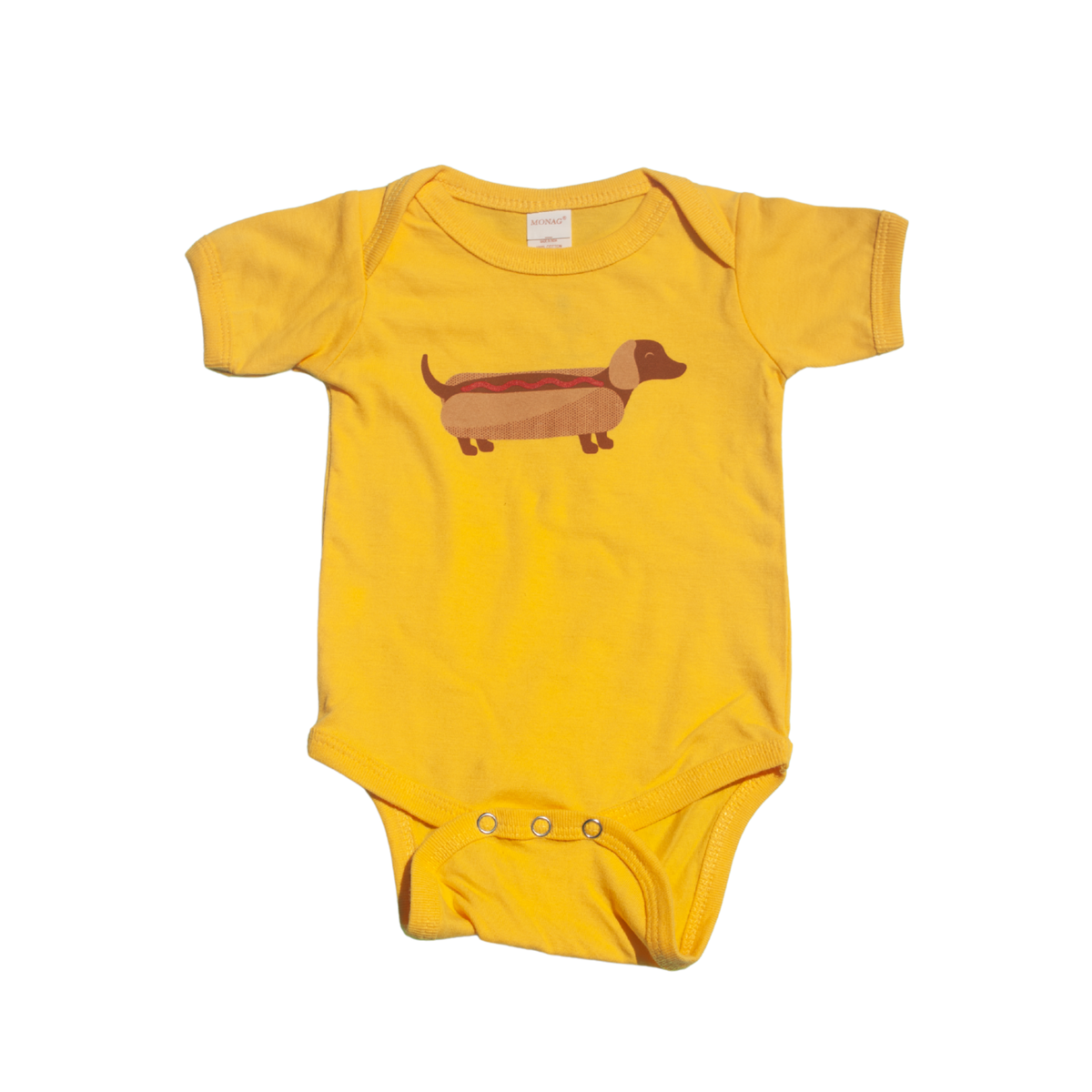 Hot Dog Baby Onesie
