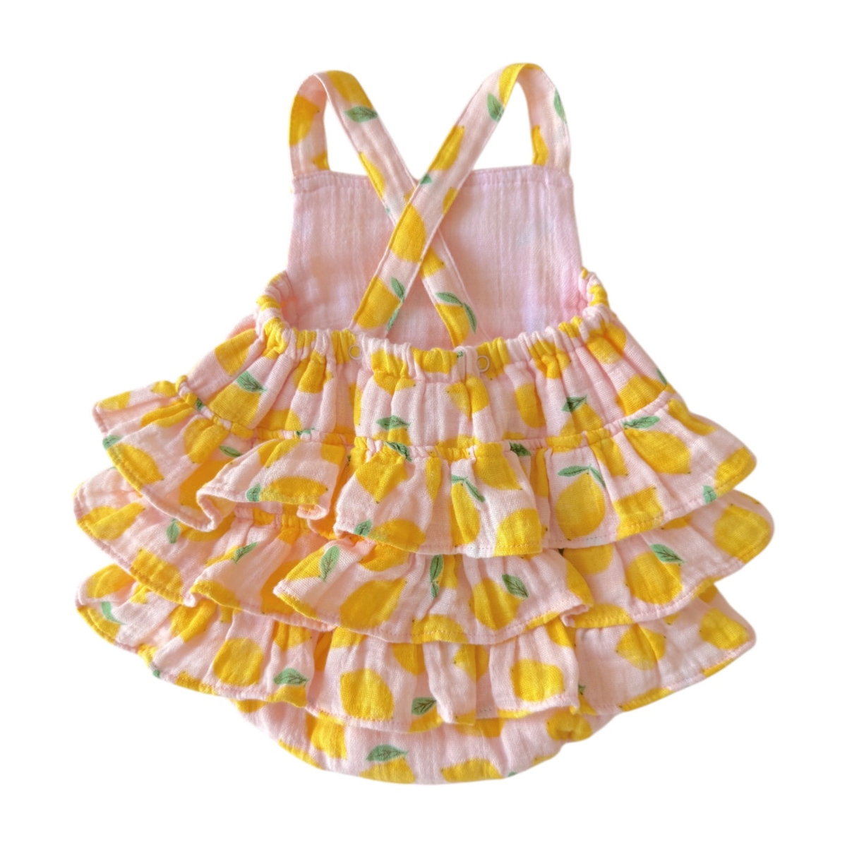Lemon Sorbet  Muslin Ruffle Sunsuit