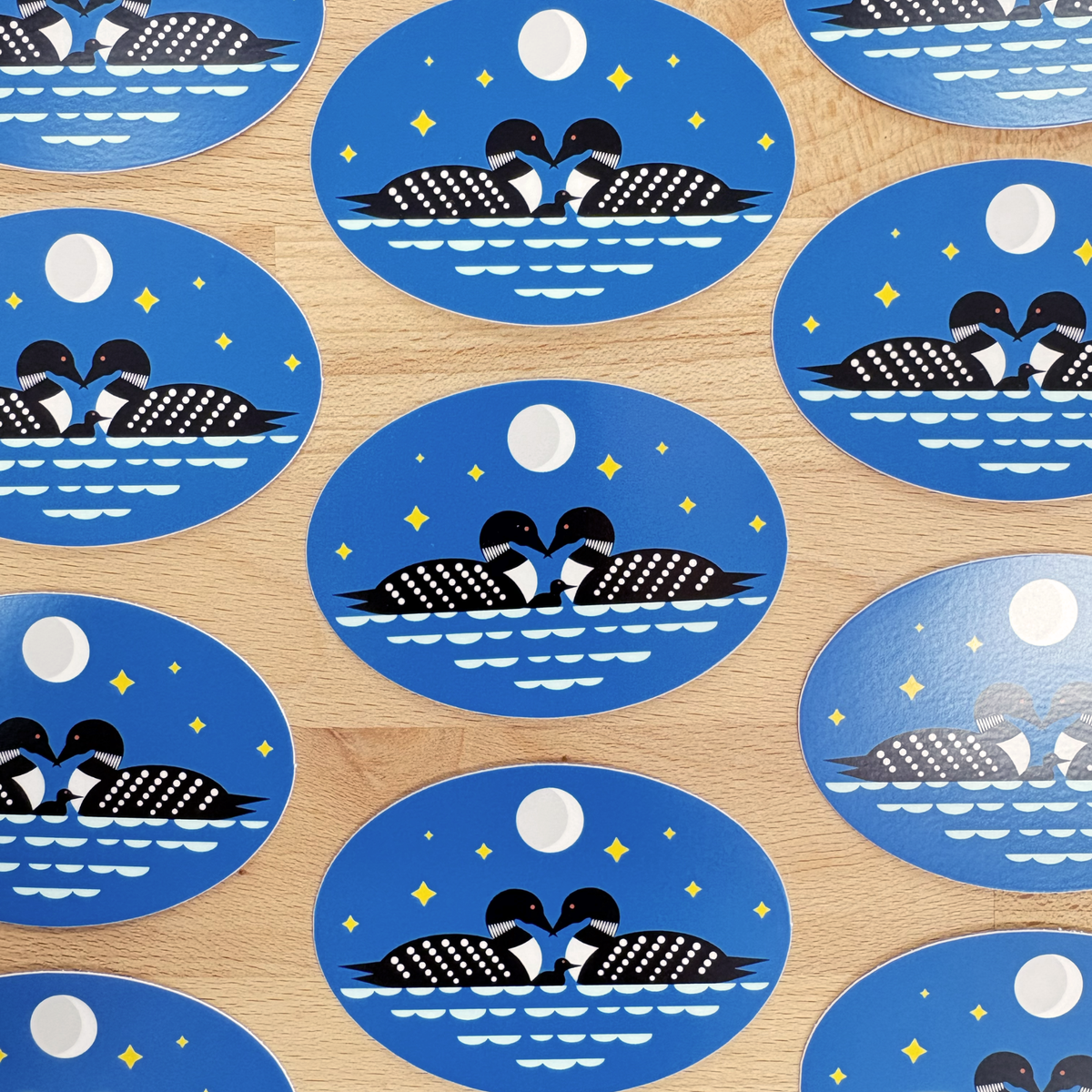 Loon Family Sticker