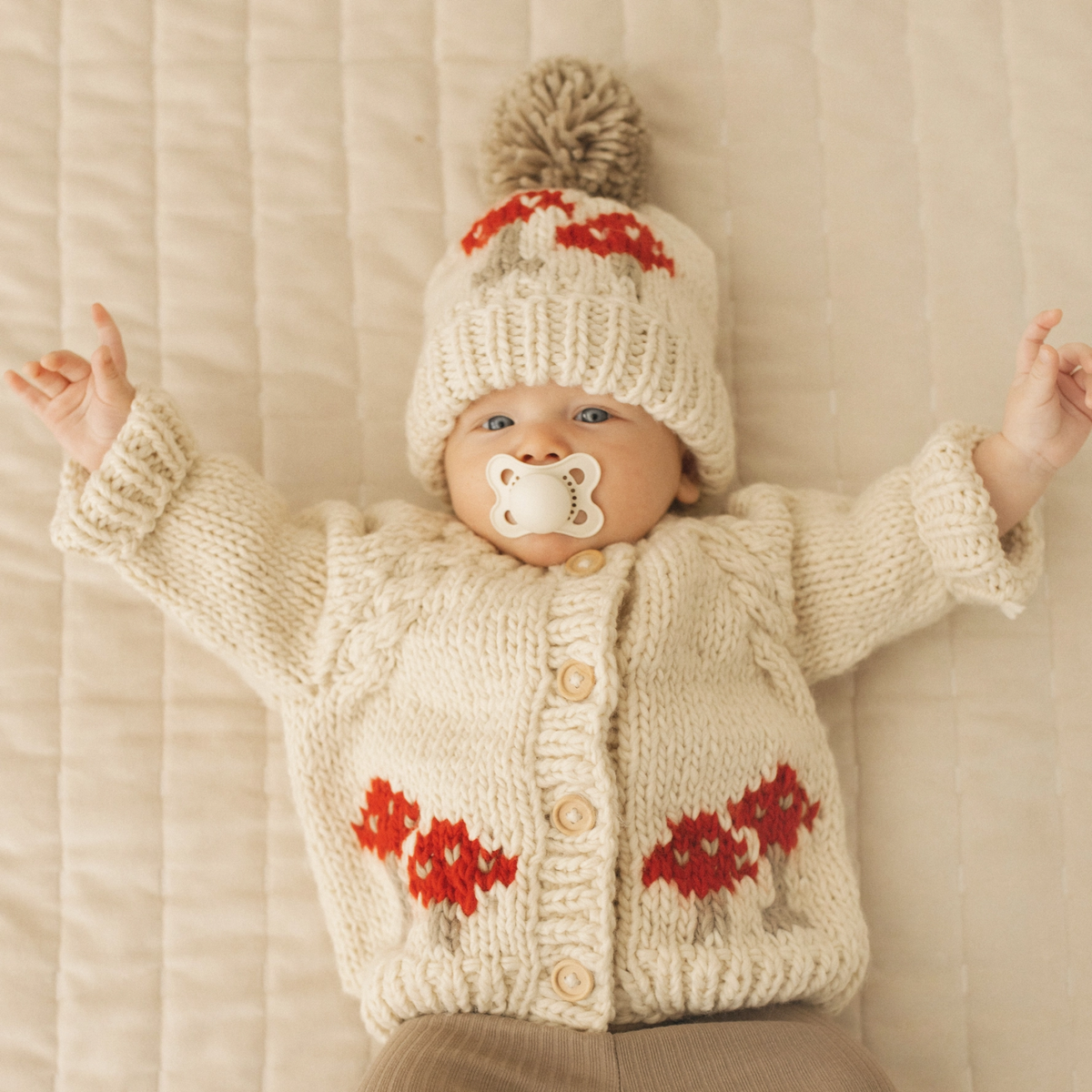 Baby Mushroom Beanie Hat