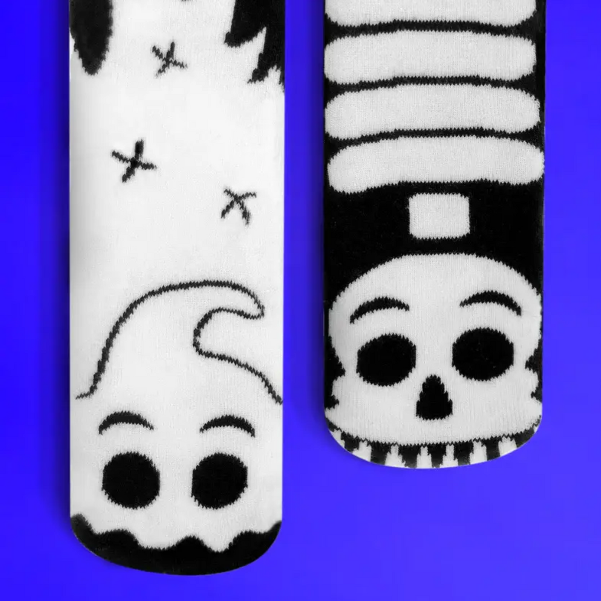 Pals/Ghost & Skeleton GLOW IN THE DARK Kids Halloween Socks