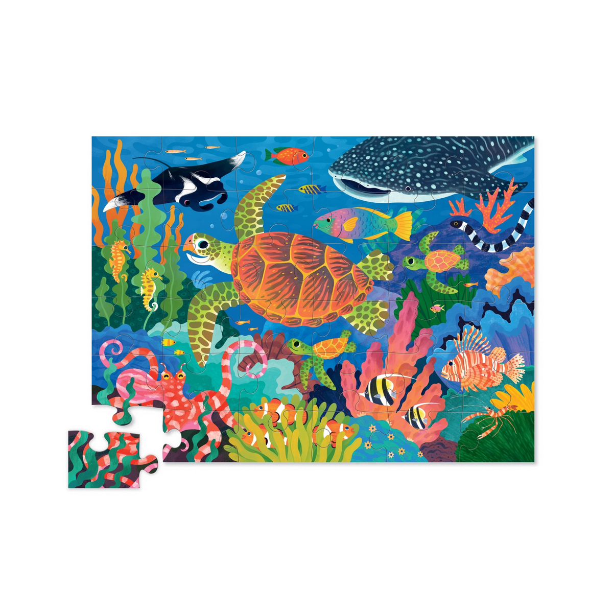 36-Pc Foil Puzzle - Sea Turtle