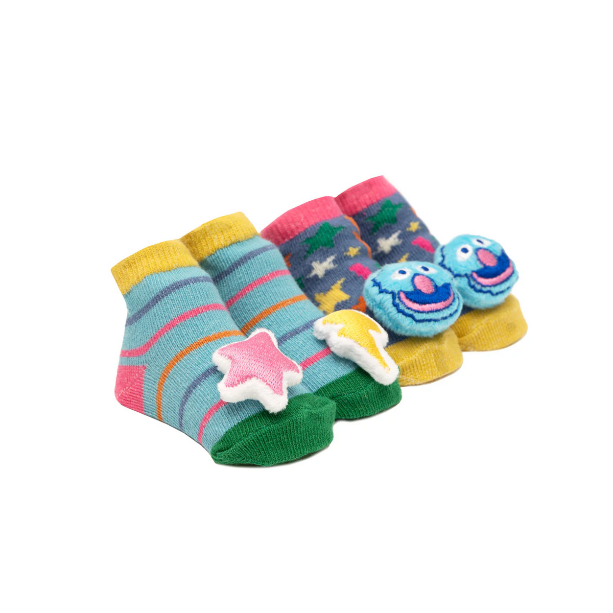 Sesame Street: The Monster at the End of This Book Baby Rattle Socks (2-pack)