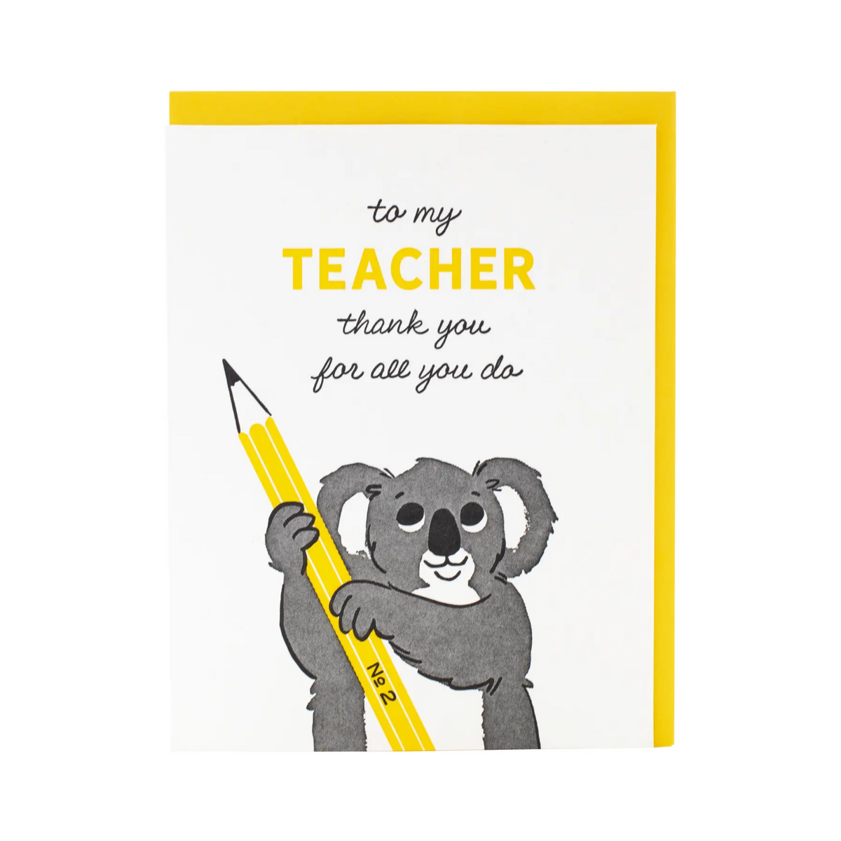 Teacher Thank You  Card