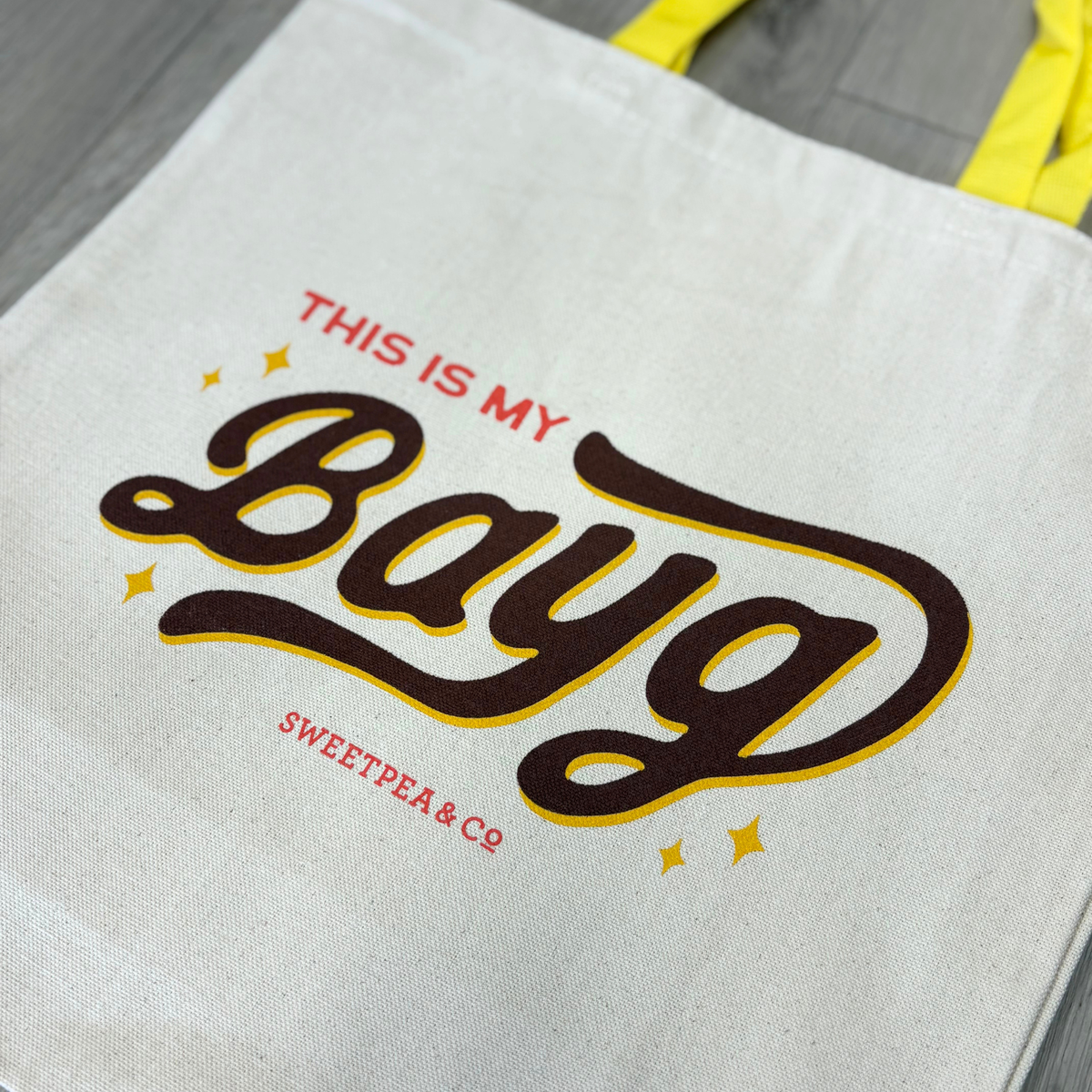 "This is my Bayg" tote bag