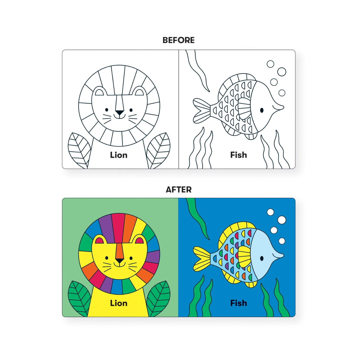 Wild Rainbow Color Magic Bath Book