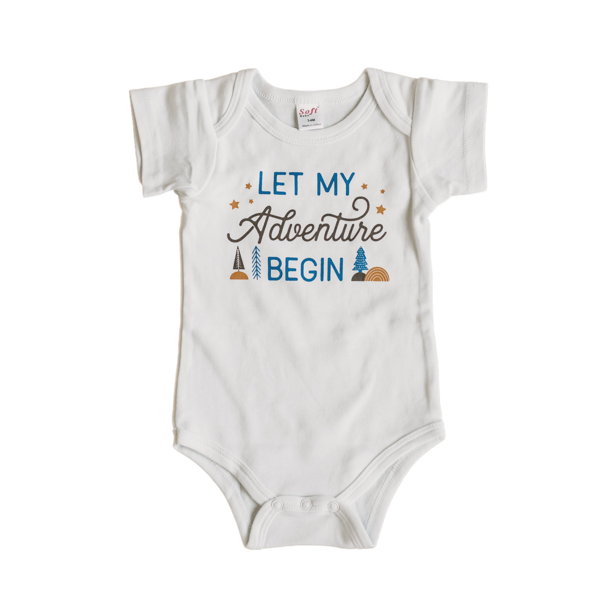 Adventure Begins Baby Bodysuit