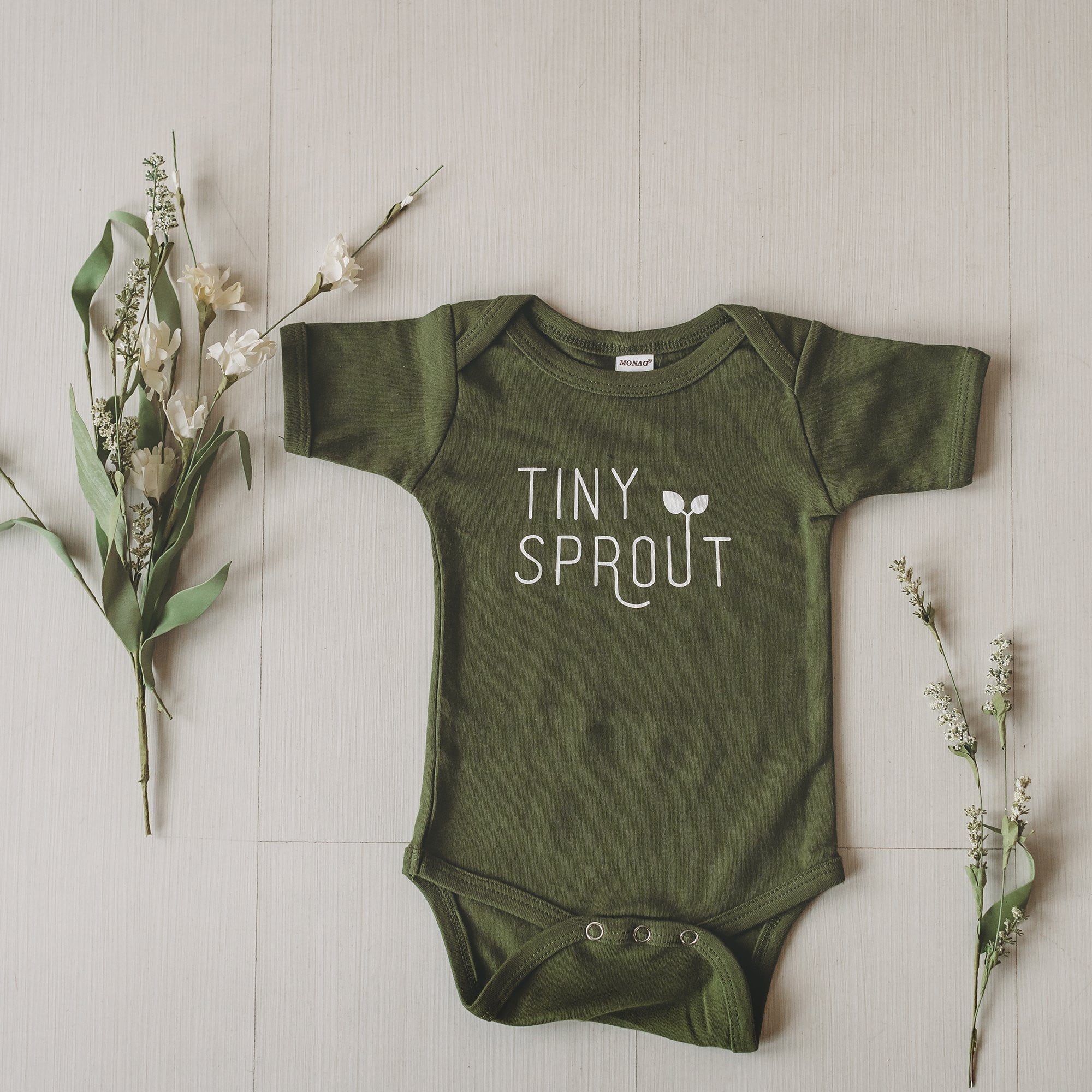succulent onesie Tiny Sprout baby bodysuit / onesie