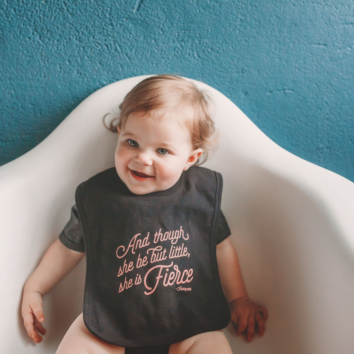 She is Fierce Baby Bib - Sweetpea and Co.
